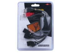 High Speed 4 Port USB 2.0 Mini Cable HUB